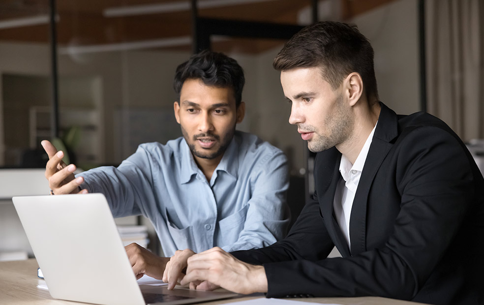 Financial advisor meeting with a client